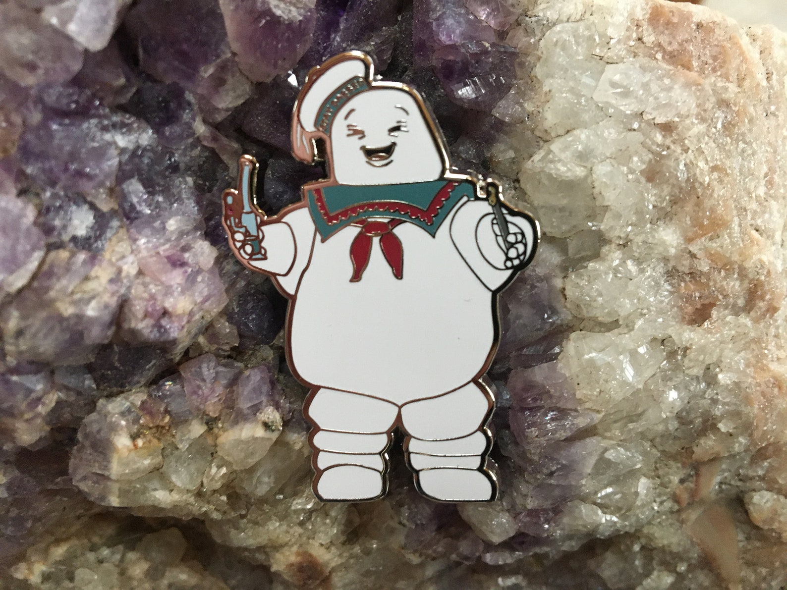 Stay Puft Marshmallow Man Ghostbusters Meme Dab Pins Shatter Etsy España