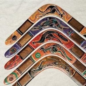 Australia's best Aboriginal returning boomerang| Coatarang Design | left or right handed throwing | 18 inches wide