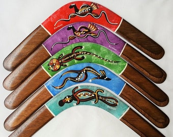 Retour traditionnel du boomerang | Design contemporain | 16 pouces | Choisissez le lancer gaucher ou droitier