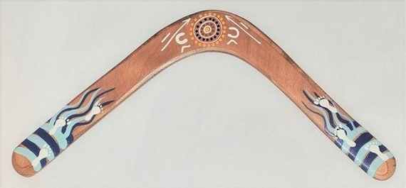 オーストラリア最大（20インチ）のアボリジニの帰還ブーメラン | 左