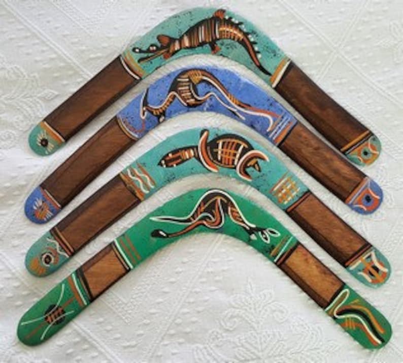 Returning Traditional Colored Boomerang Left or Right Handed Etsy