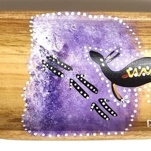 Australisk aboriginsk Coolamon | 100 % autentisk tillverkad i Australien | Traditionell design