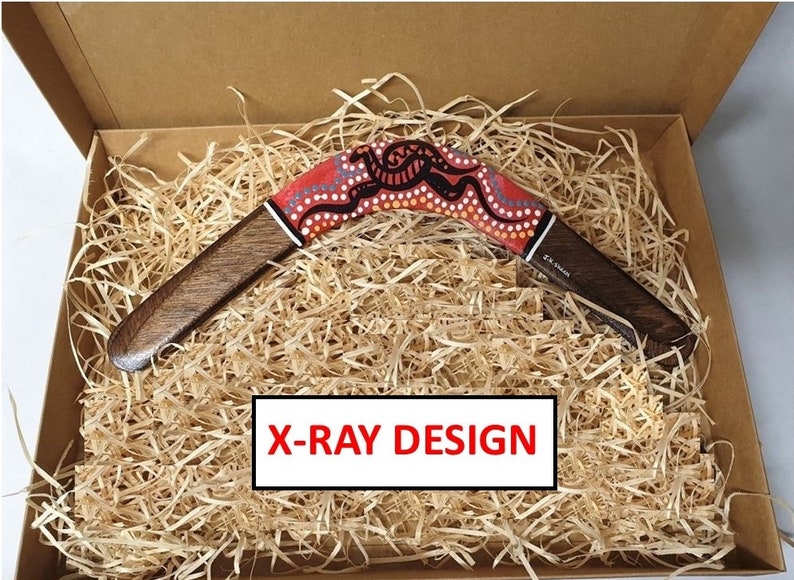 Gift Boxed Returning Boomerang with Card choose Left or Right Handed