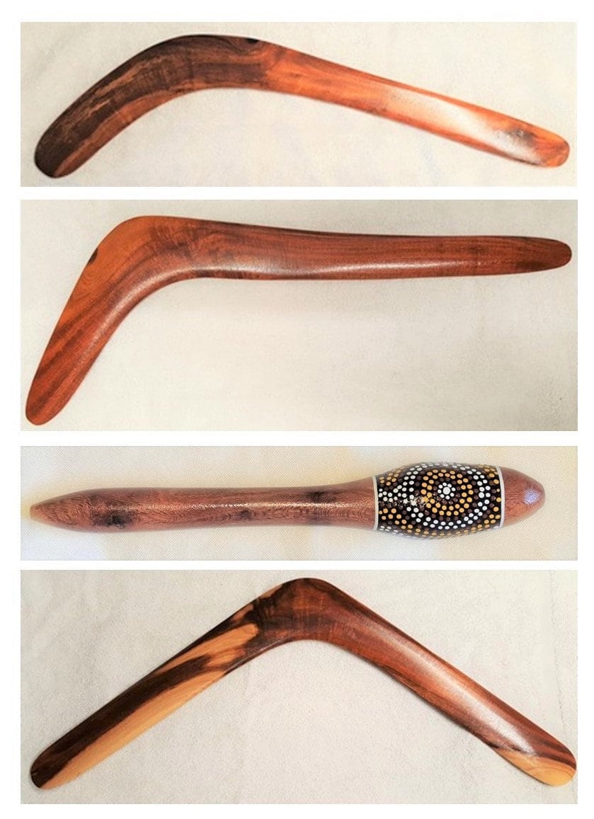Aboriginal Hunting Pack, 3 Boomerangs and Nulla Nulla Etsy