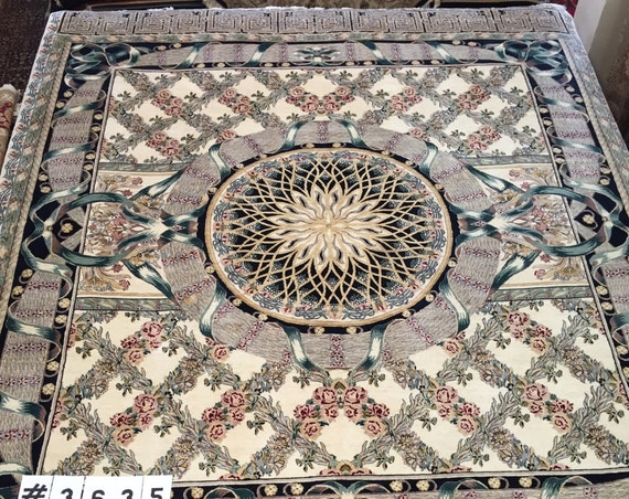 8' x 10' Pakistani Persian Star Design Oriental Rug - Hand Made - 100% Wool