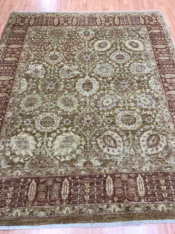 5'10" x 7' Pakistani Peshawar Oriental Rug - Hand Made - 100% Wool - Veg Dye