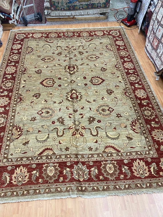 8'9" x 11'9" New Pakistani Peshawar Oriental Rug - Hand Made - Very Fine