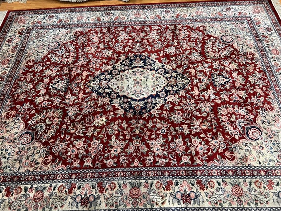 9' x 12' Chinese Oriental Rug - 300 Line - Full Pile - Hand Made - 100% Silk