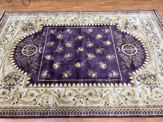 6'4" x 9'8" Saudi Arabian Oriental Rug - Very Fine - Purple