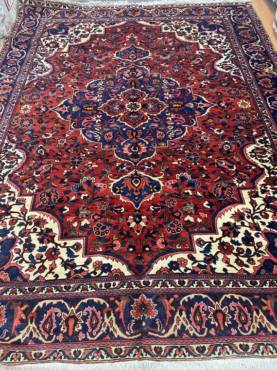 9’9” x 13’ Indian Medallion Oriental Rug - Full Pile  - Hand Made - 100% Wool