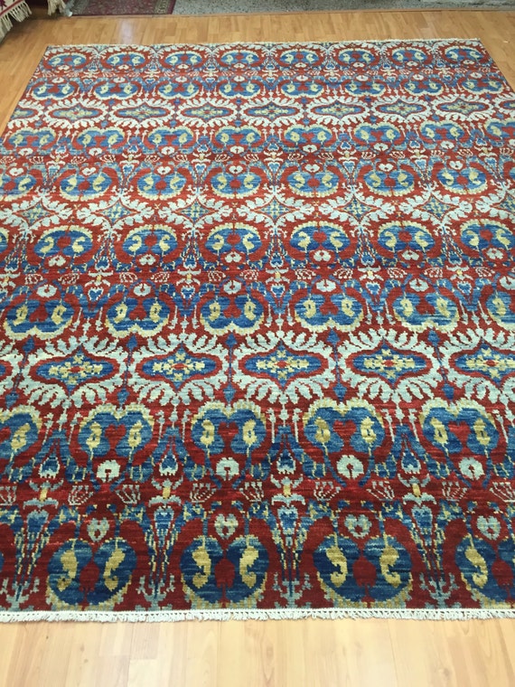 8' x 10' Soft Melody Indian Oriental Rug - Modern - Hand Made - 100% Wool