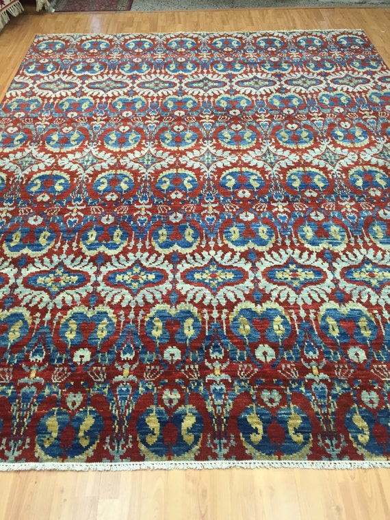 8' x 10' Soft Melody Indian Oriental Rug - Modern - Hand Made - 100% Wool