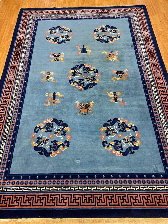 7' x 10' Chinese Aubusson Oriental Rug - Full Pile - Hand Made - 100% Wool
