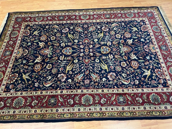 6'2" x 9' Turkish Oriental Rug - Hand Made - Full Pile - 100% Wool