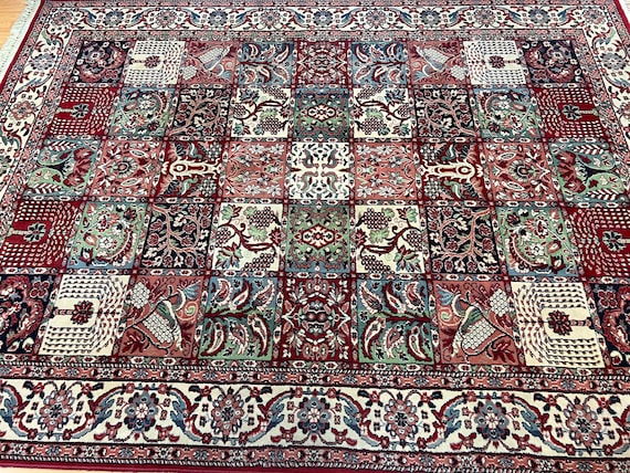 7'8" x 10'4" French Bakh tiari Design Oriental Rug
