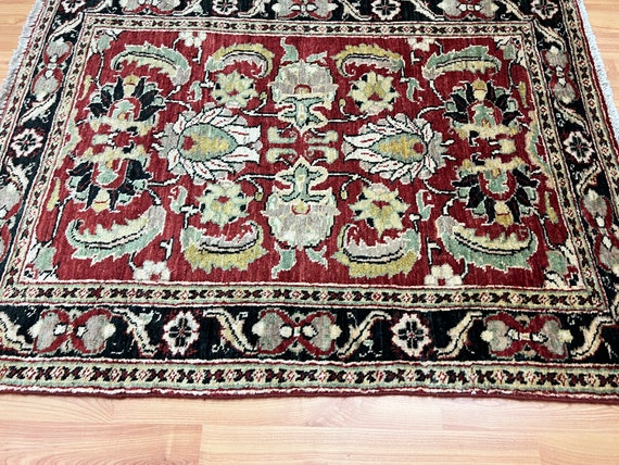 2'7" x 3'4" New Pakistani Peshawar Oriental Rug - Hand Made - 100% Wool - Veg Dye