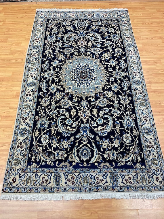 4' x 7' Turkish Oriental Rug - Full Pile - Wool and Silk - Hand Made