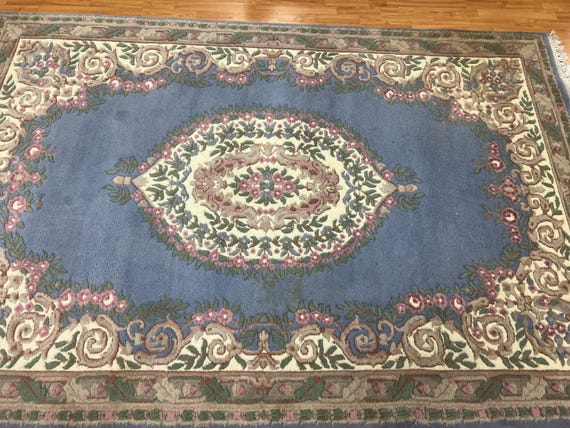 6' x 9' Chinese Aubusson Oriental Rug - Full Pile - Hand Made - 100% Wool