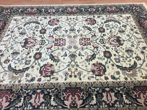 8' x 11' Turkish Kashan Oriental Rug - Hollywood Collection