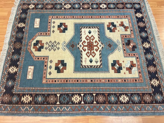 4'6" x 5'2" New Pakistani Serapi Oriental Rug - Hand Made - 100% Wool