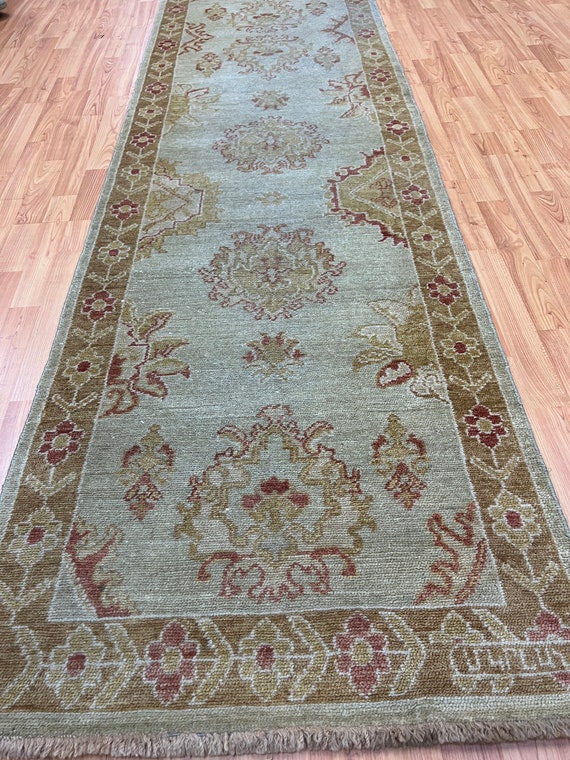 2'8" x 10'5" Turkish Floor Runner Oriental Rug - Hand Made - Veg Dye