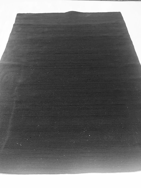 5' x 8' Indian Nepal Oriental Rug - Black - Modern - Hand Made - 100% Wool