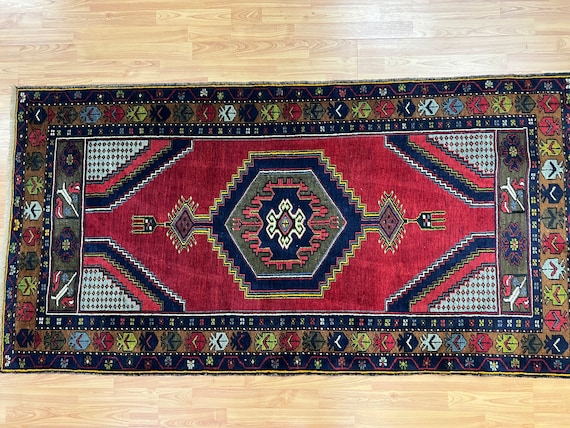 3'3" x 6'4" Afghan Kazak Oriental Rug - Hand Made - 100% Wool