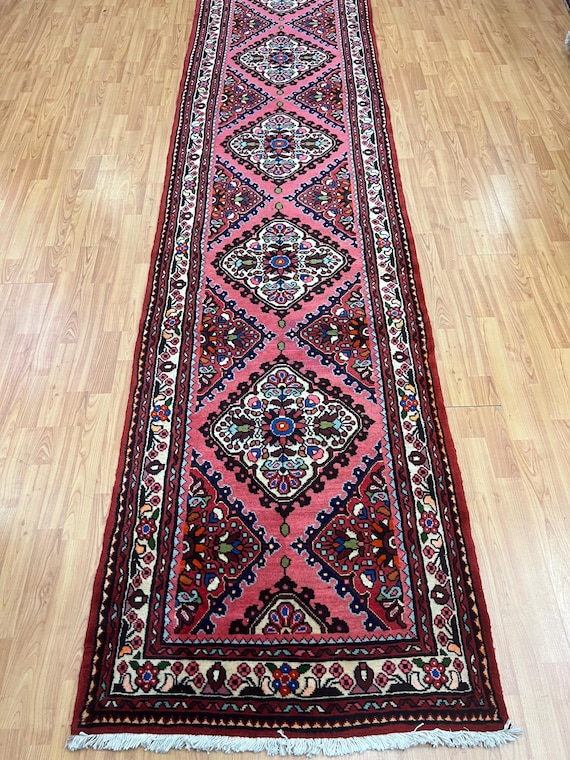 2'10" x 22'9" Turkish Floor Runner Oriental Rug - 1950s - Hand Made - 100% Wool
