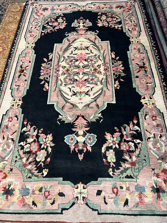 5'1" x 8'7" New Indian Aubusson Oriental Rug - Hand Made - 100% Wool