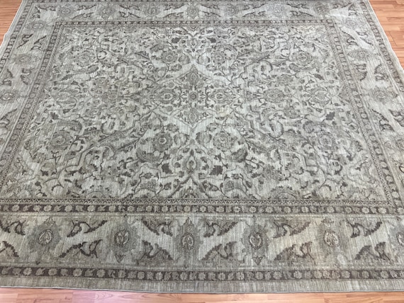 8'3" x 10'3" Antique Indian Haj Jalili Oriental Rug - 1930s - Hand Made
