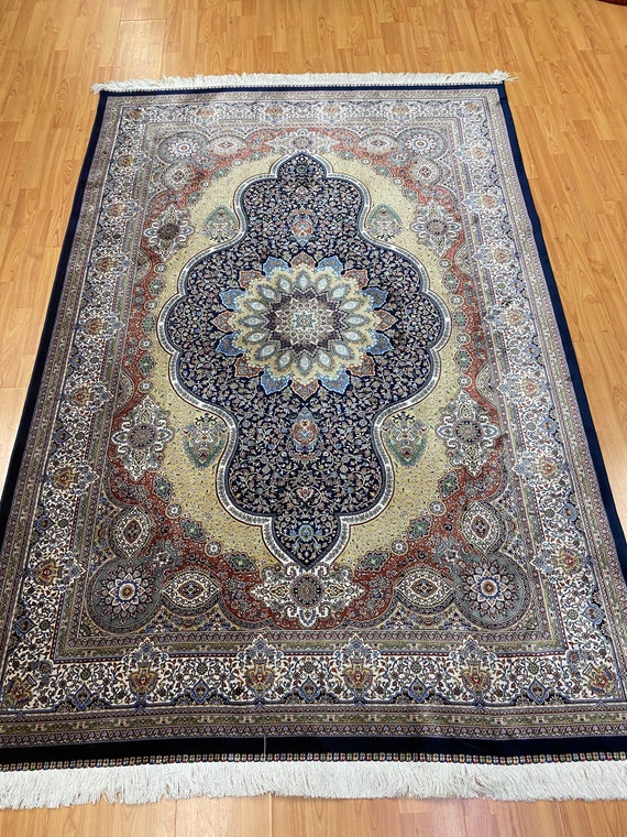 5' x 7'5" New Turkish Oriental Rug - 1200 KPSI - Very Fine - Hand Made - 100% Silk