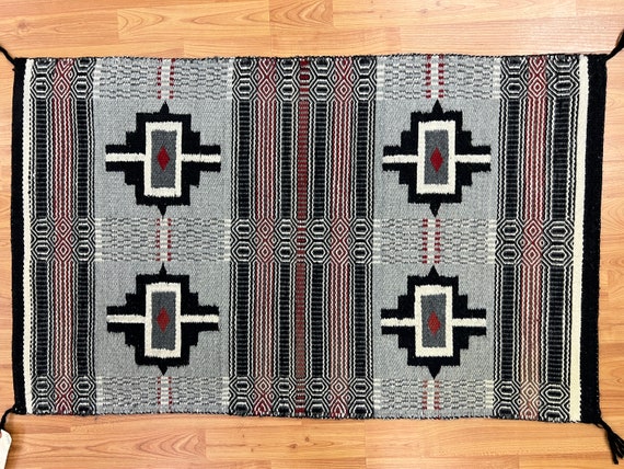 2'1" x 3'5" Native American Navajo Flat Weave Oriental Rug - Kilim - Hand Made