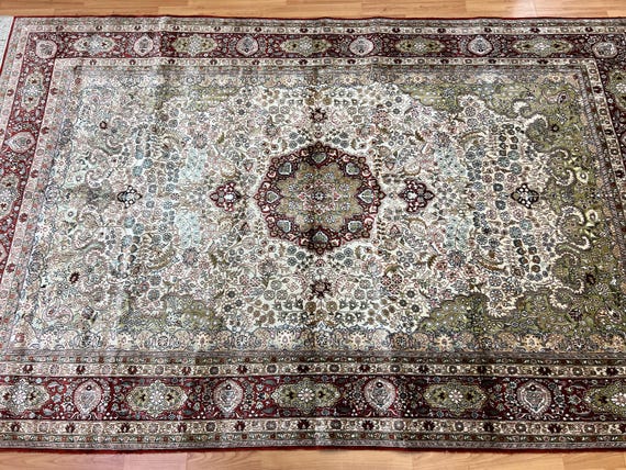 5'1" x 8'1" New Sino Chinese Oriental Rug - Full Pile - Hand Made- 100% Silk