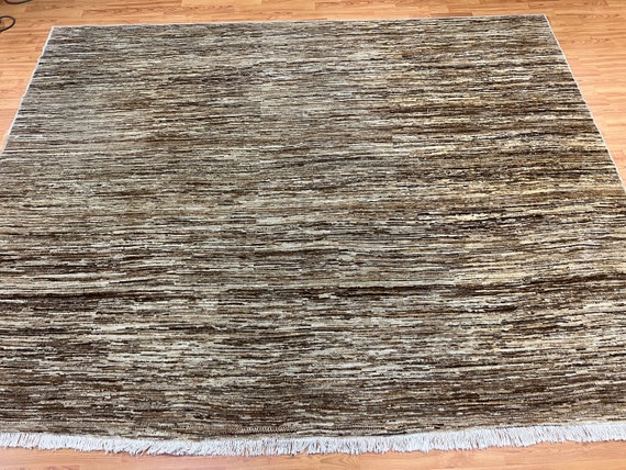 6'4 x 8'1" New Pakistani Peshawar Oriental Rug - Hand Made - 100% Wool - Veg Dye