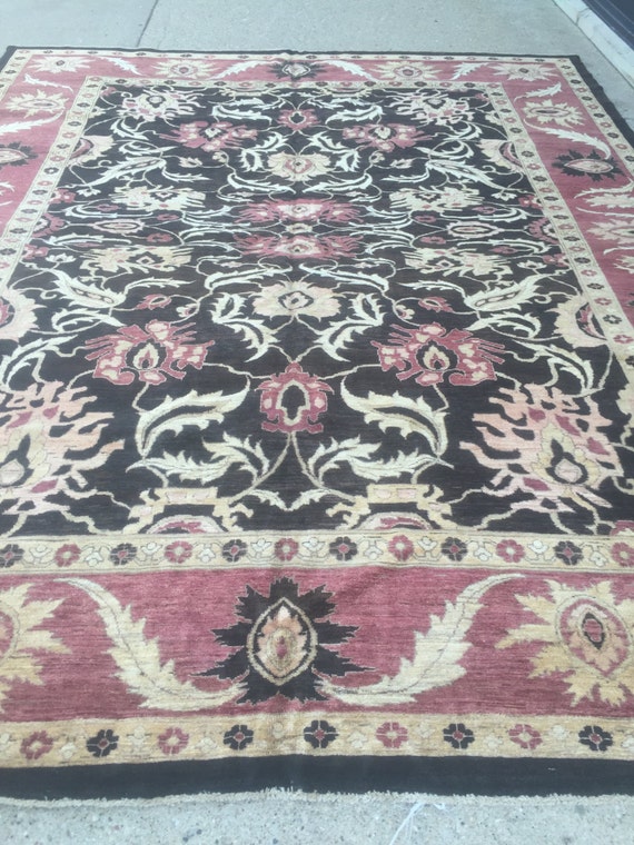 10' x 12'7" Pakistani Peshawar Oriental Rug - Hand Made - Vegetable Dye - 100% Wool