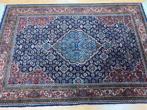 4' x 6' Kurdish Herati Oriental Rug - Hand Made - 100% Wool - Full Pile