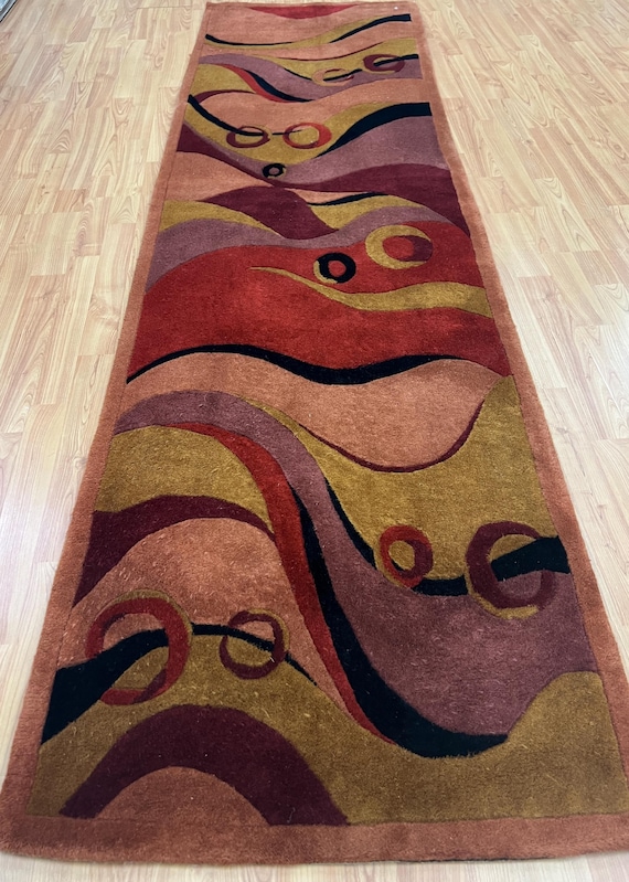 2'3" x 8' Nourison Modern Oriental Rug - Hand Made - 100% Wool