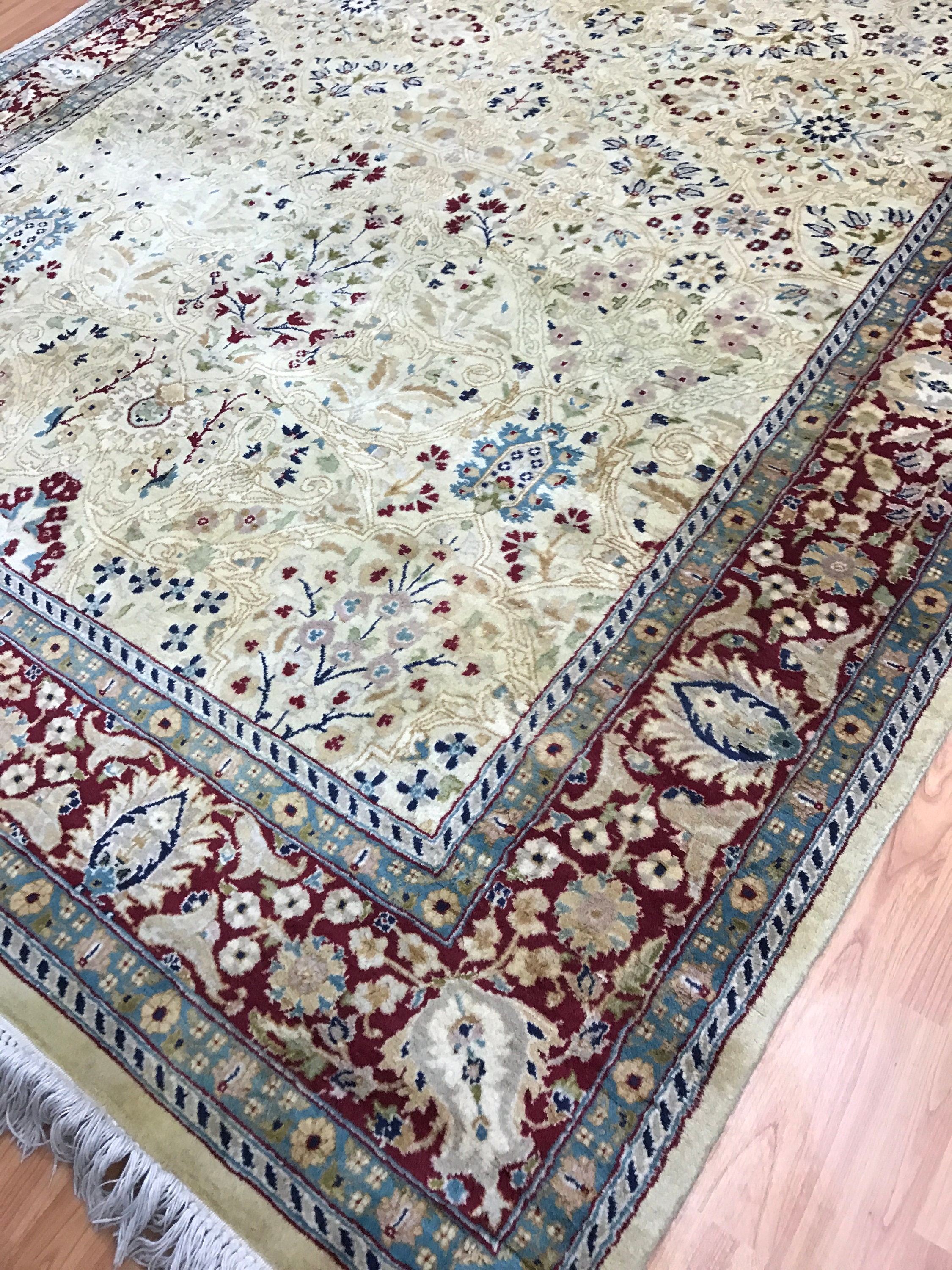 5'1 x 14'6 Pakistani Kashan Oriental Rug Gallery Size Hand Made
