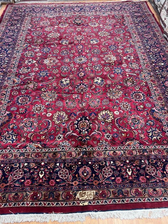 10' x 13' Pakistani Oriental Rug - Full Pile - Hand Made - 100% Wool