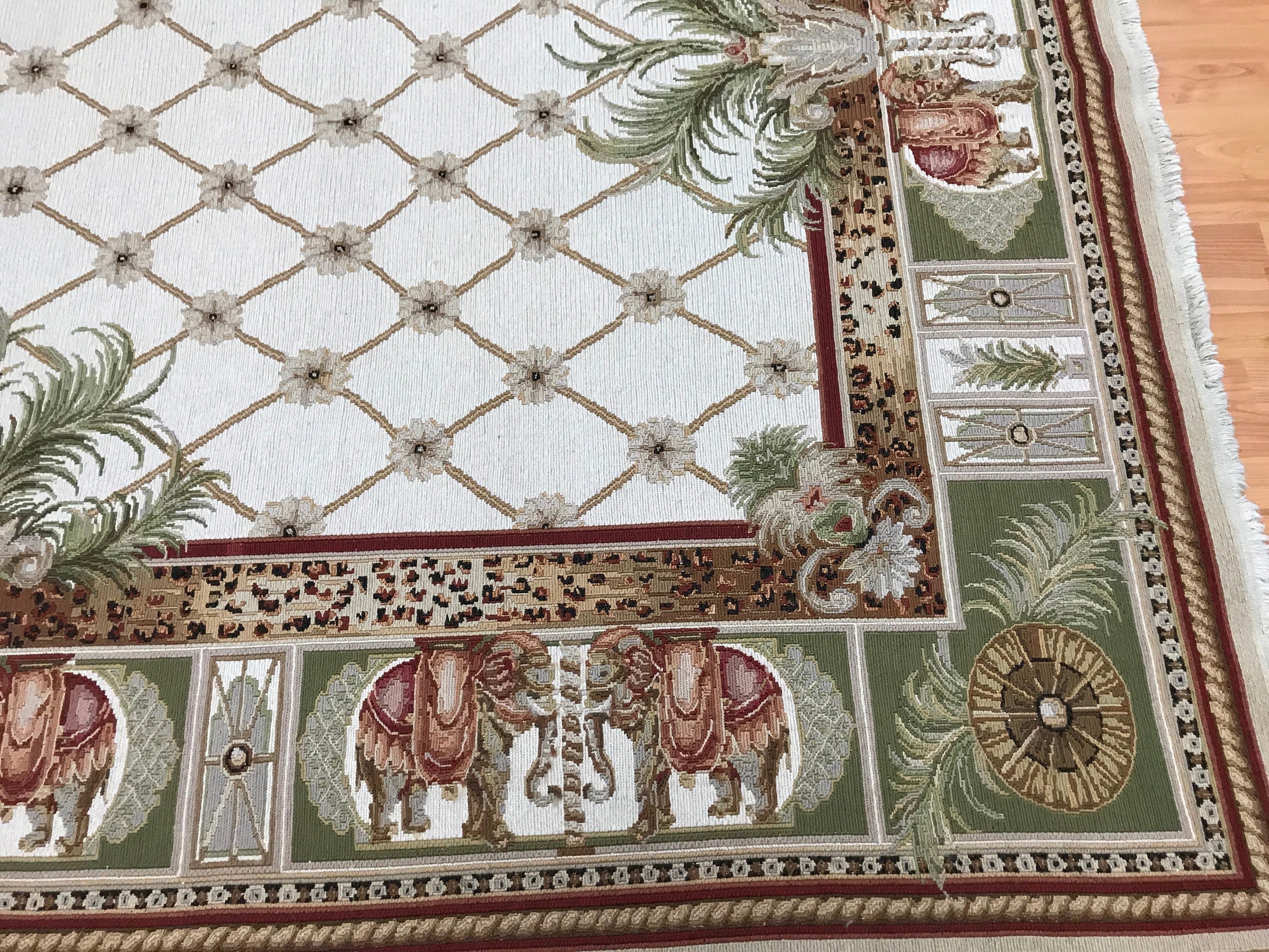 7'6 x 9'8 Chinese Sumak Flat Weave Oriental Rug Hand Made 100 Wool