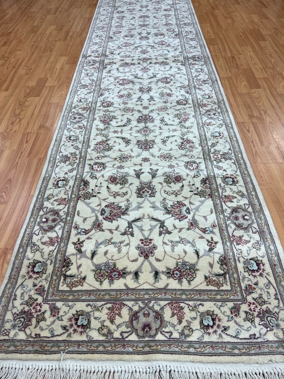 2'7" x 10' Sino Chinese Oriental Rug Floor Runner - Hand Made - Wool and Silk