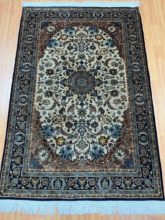 3'5" x 5' Turkish Oriental Rug - 400 KPSI - 100% Wool - Hand Made