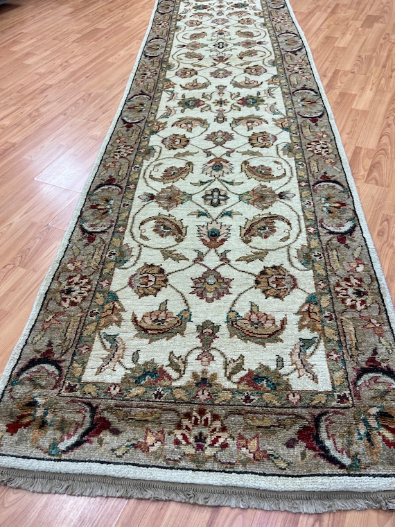 2'7" x 12'2" New Indian Sultanabad Floor Runner Oriental Rug - Hand Made