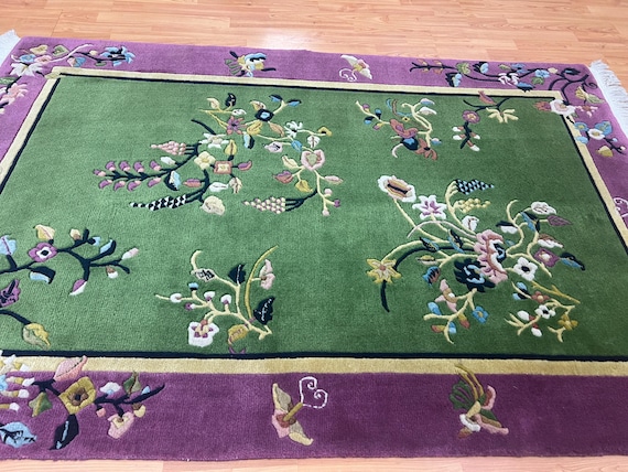 4' x 6' New Chinese Art Deco Oriental Rug - 100% Wool - Hand Made