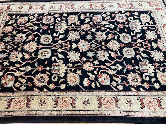 3'10" x 6' Pakistani Peshawar Oriental Rug - Hand Made - 100% Wool - Vegetable Dye