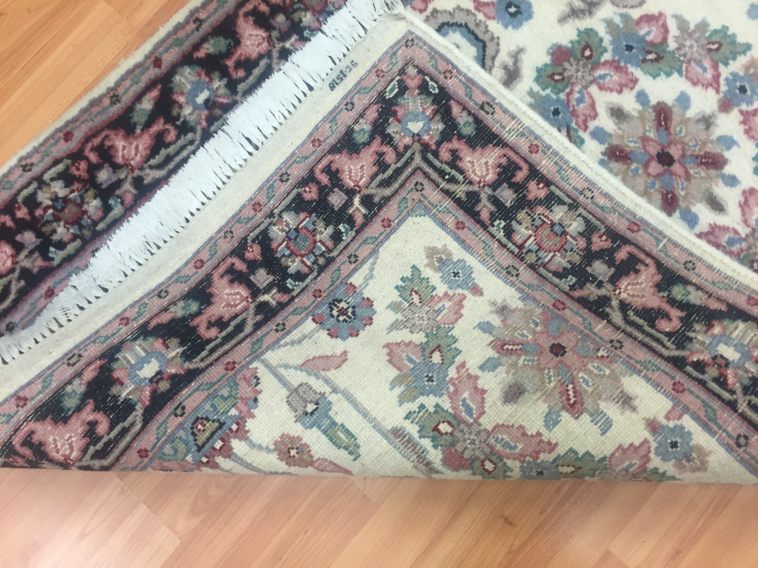 3' x 5' Indian Kashan Oriental Rug Hand Made Full Pile 100 Wool