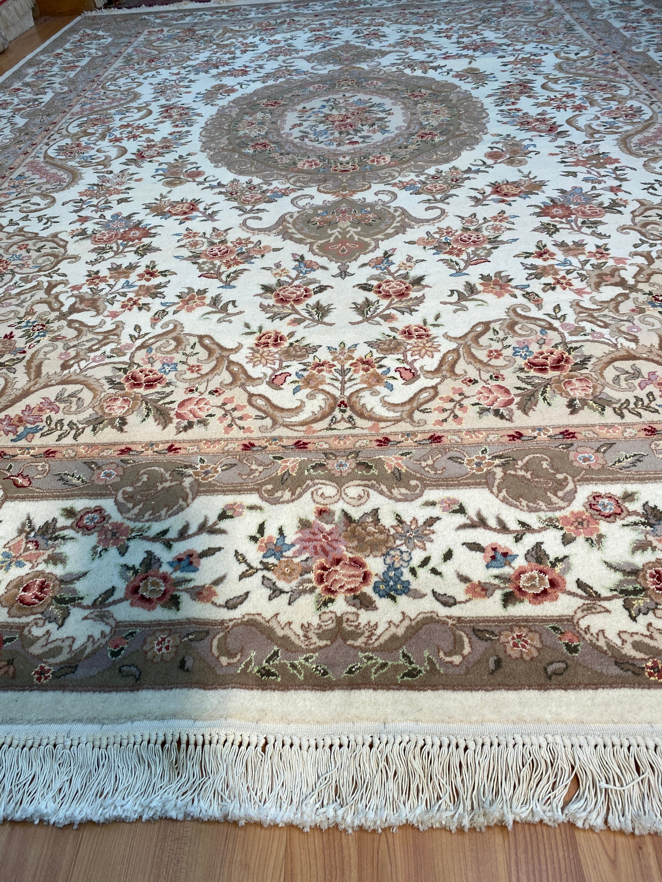 8'8 x 11'8 New Sino Chinese Oriental Rug Wool & Silk Very Fine