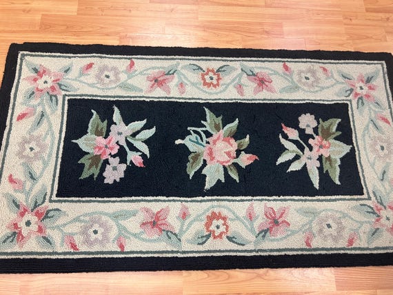2'3" x 4'3" Chinese Stitch Work Oriental Rug - Hand Made - 100% Wool