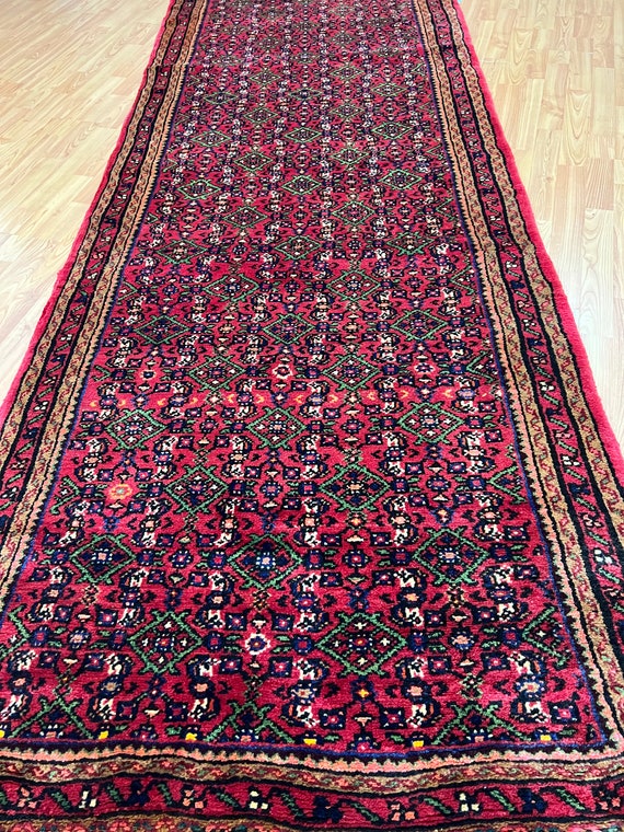 3'4" x 9'8" Turkish Floor Runner Oriental Rug - Full Pile - Hand Made - 100% Wool