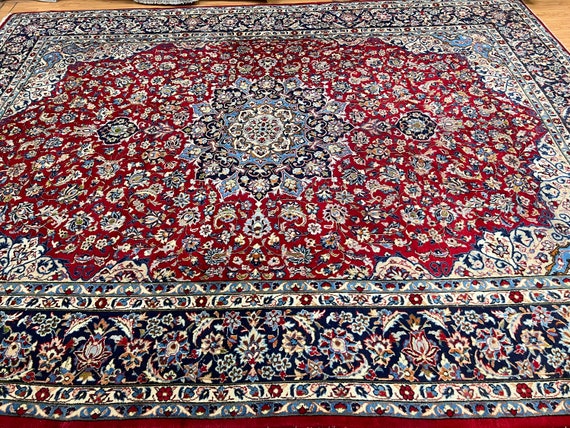 9'8" x 12'6" Turkish Oriental Rug - Full Pile - Hand Made - 100% Wool